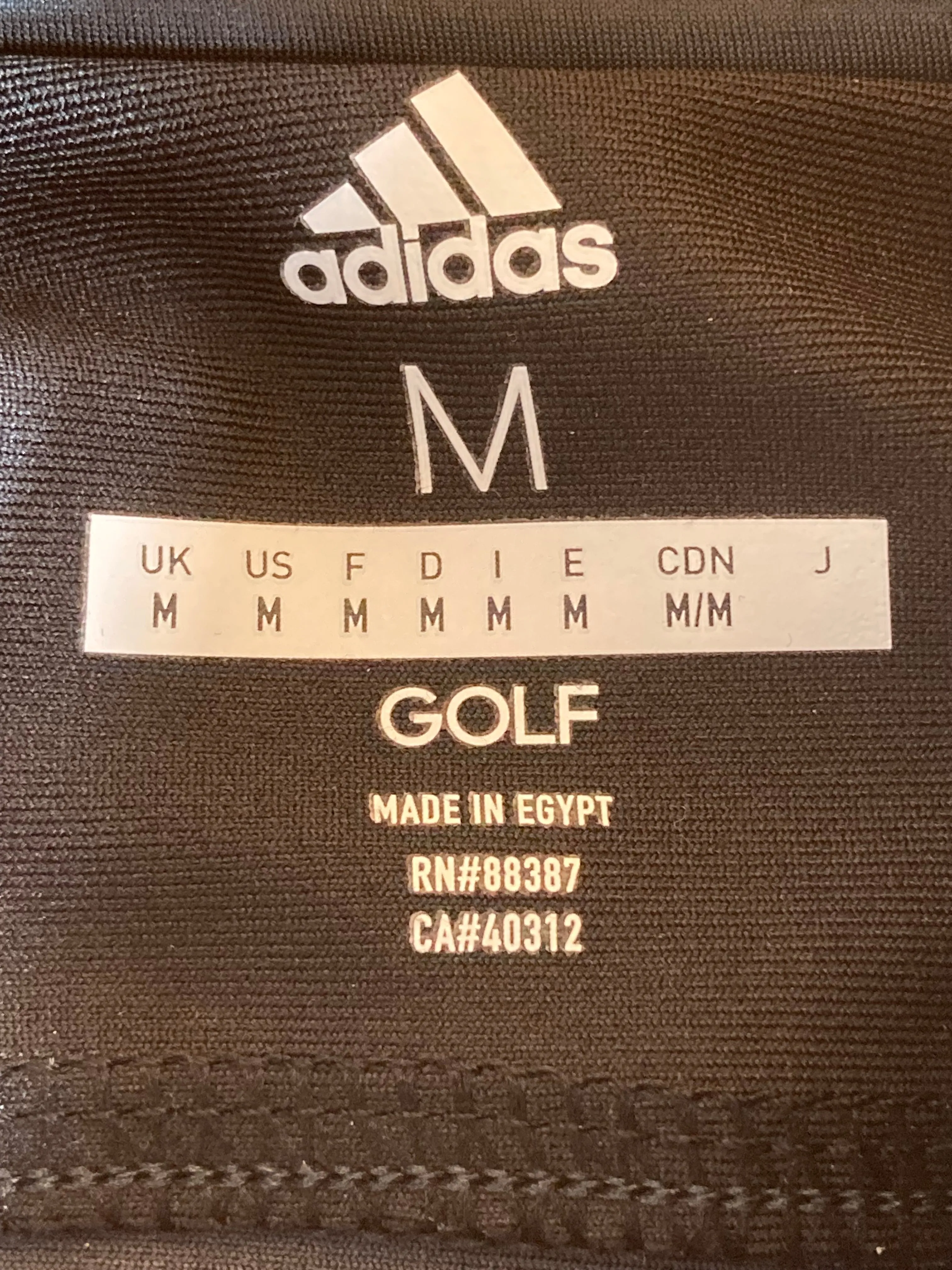 NEW! ADIDAS Medium M Med MD 1/4 Zip Pullover Golf Jacket Adult Mens Long Sleeve Black Shirt