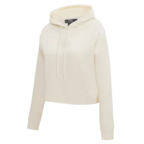 NFL NEW YORK JETS NEUTRAL WOMEN'S CROPPED PO HOODIE (EGGSHELL)