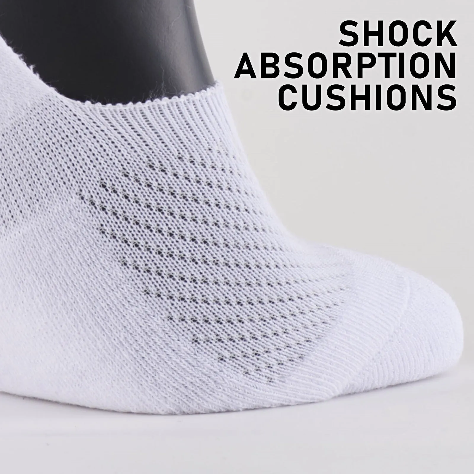 Non-Slip Breathable Cushioned No Show Socks 6X Large, Rexy