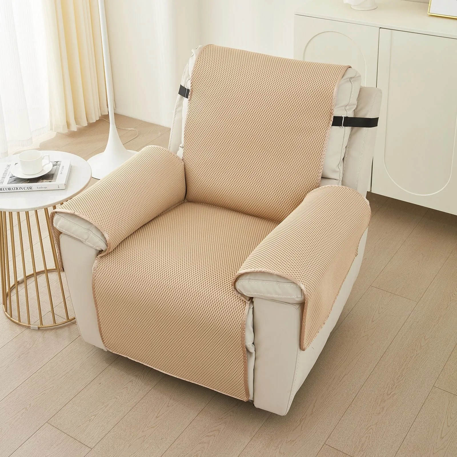 Non-slip Breathable Honeycomb Recliner Protector For Summer