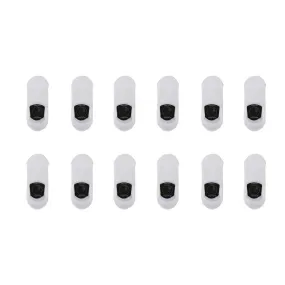 Non-Slip Cushioned No Show Socks, Breathable, 12-Pack, White - Rexy