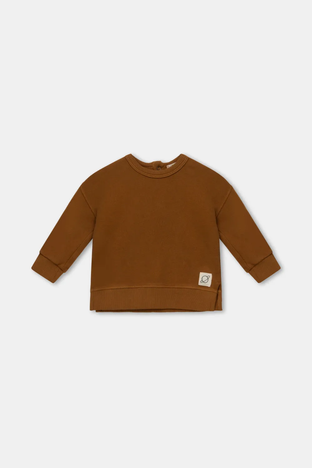 Organic plush baby sweatshirt