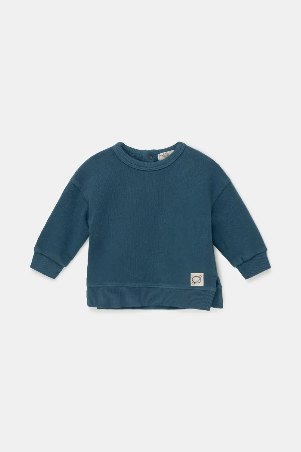 Organic plush baby sweatshirt