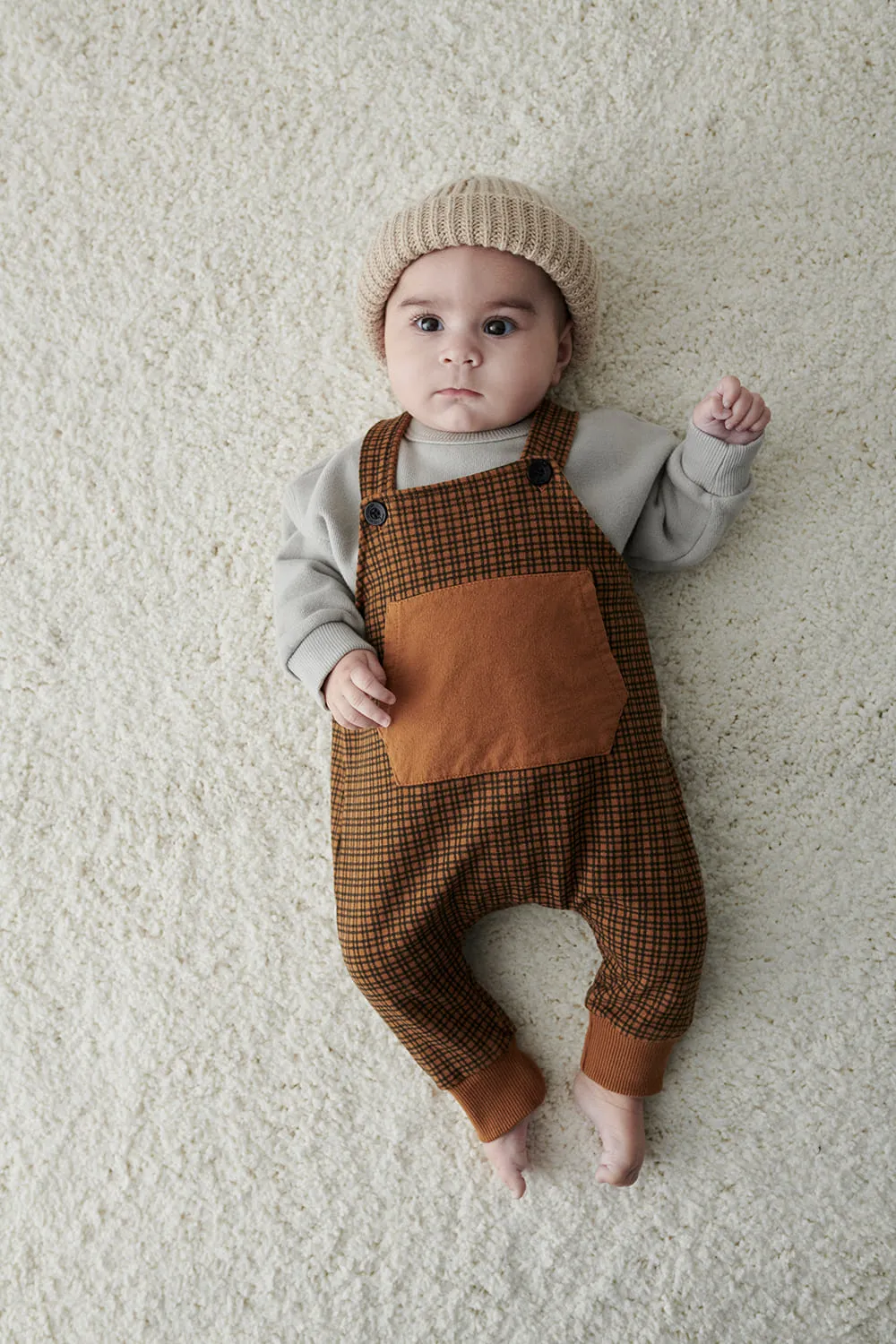 Organic plush baby sweatshirt