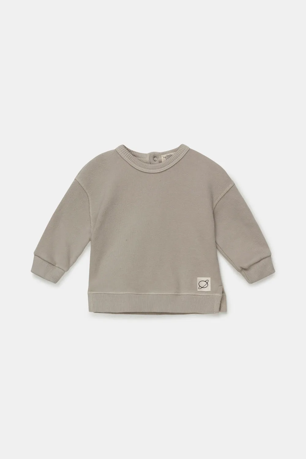 Organic plush baby sweatshirt