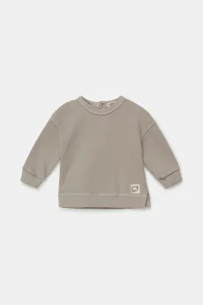 Organic plush baby sweatshirt