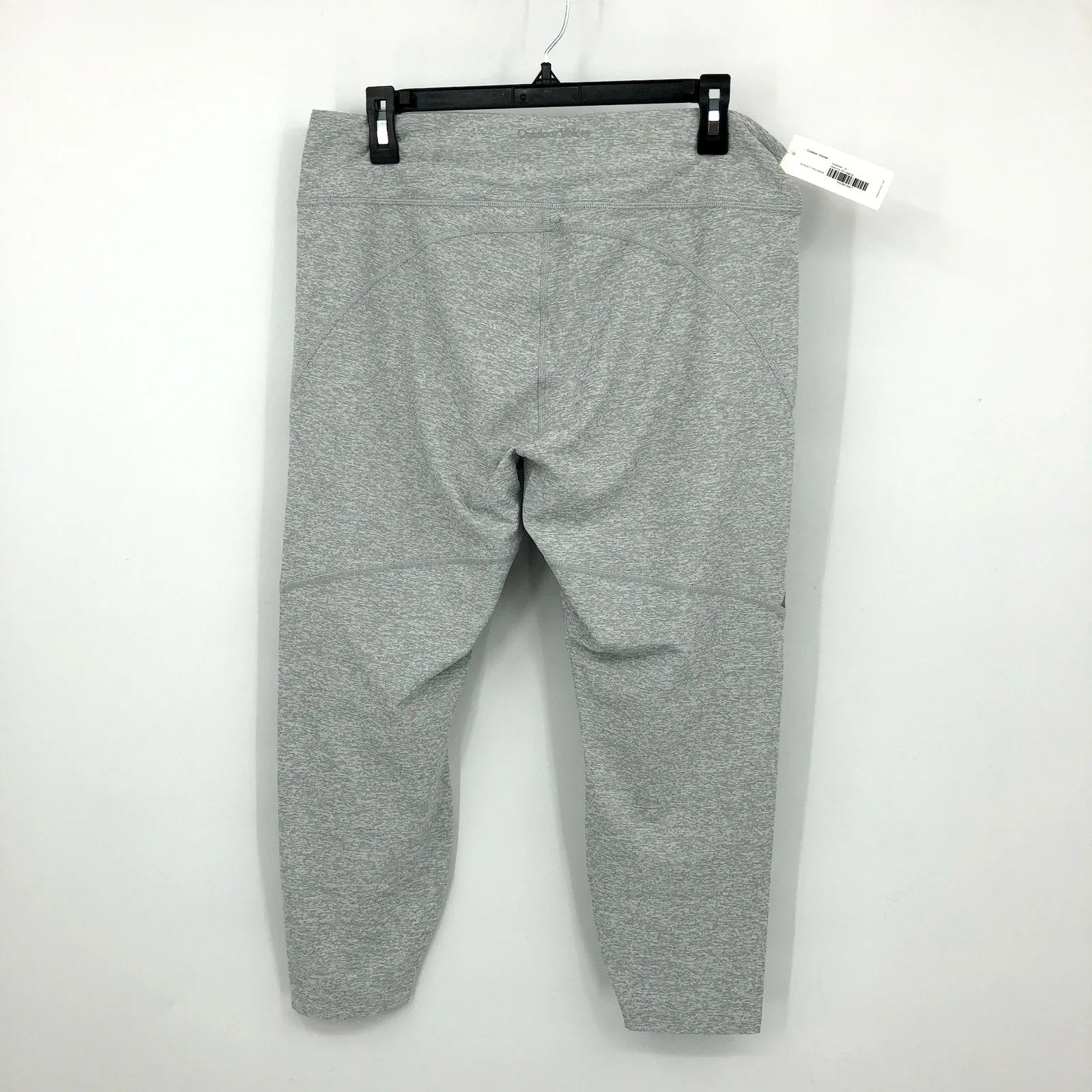 OUTDOOR VOICES Womens Warmup Workout Leggings XL Two Tone Grey 3/4 Length NWT