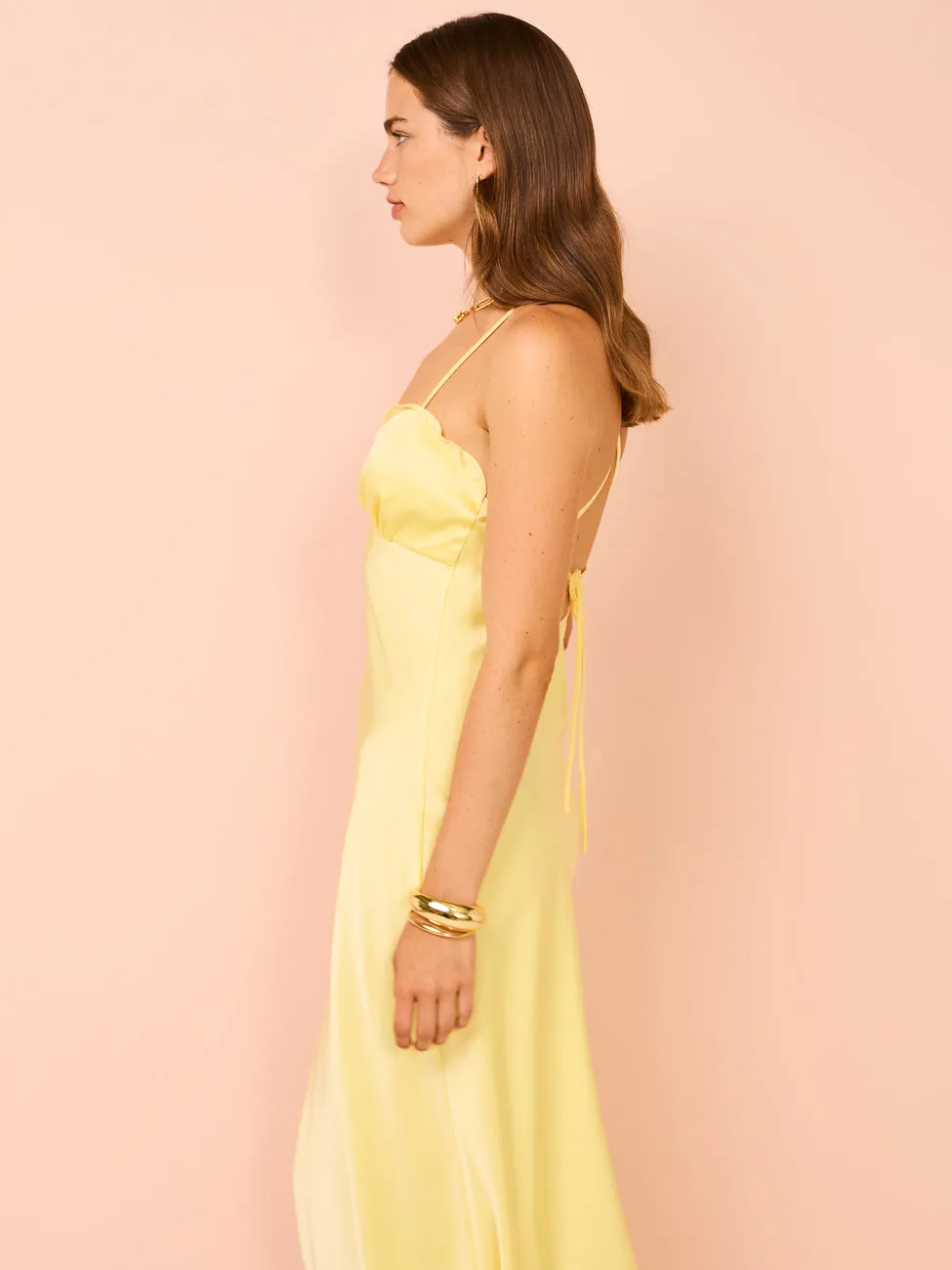 Ownley Carmen Maxi Dress in Butter