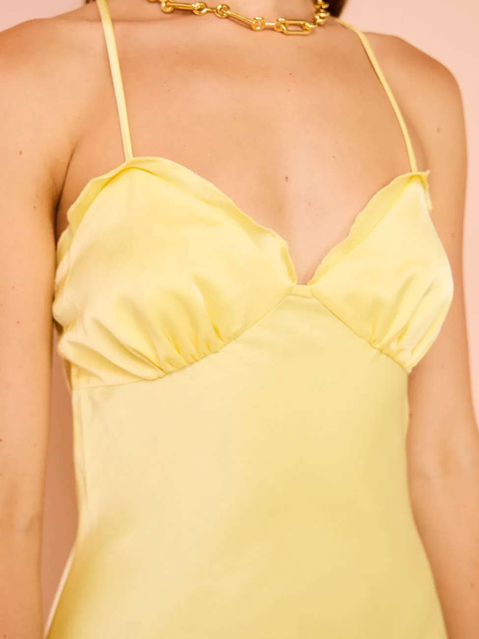 Ownley Carmen Maxi Dress in Butter
