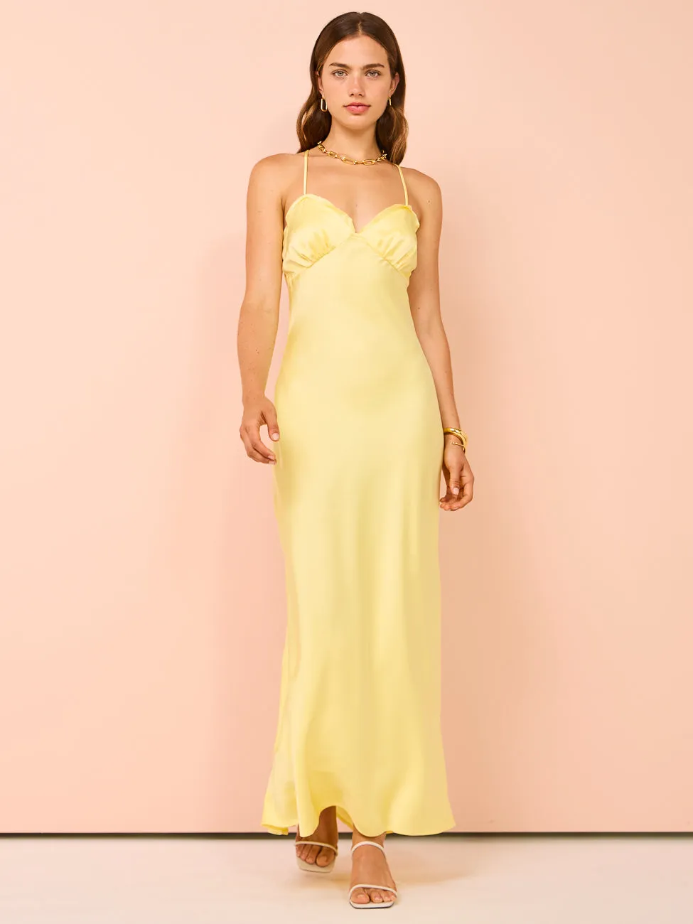 Ownley Carmen Maxi Dress in Butter