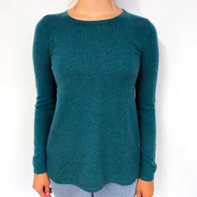 Peacock Green Cashmere Crew Neck Tunic Small