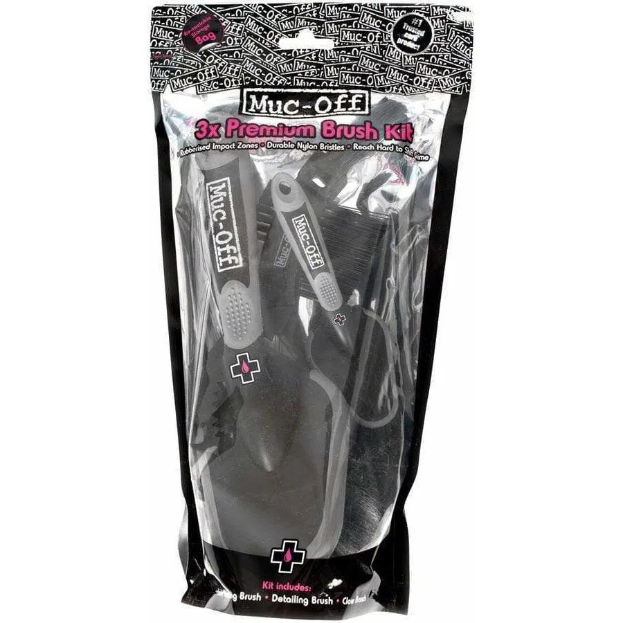 Premium Bike Cleaning Brush Set - Three Brushes