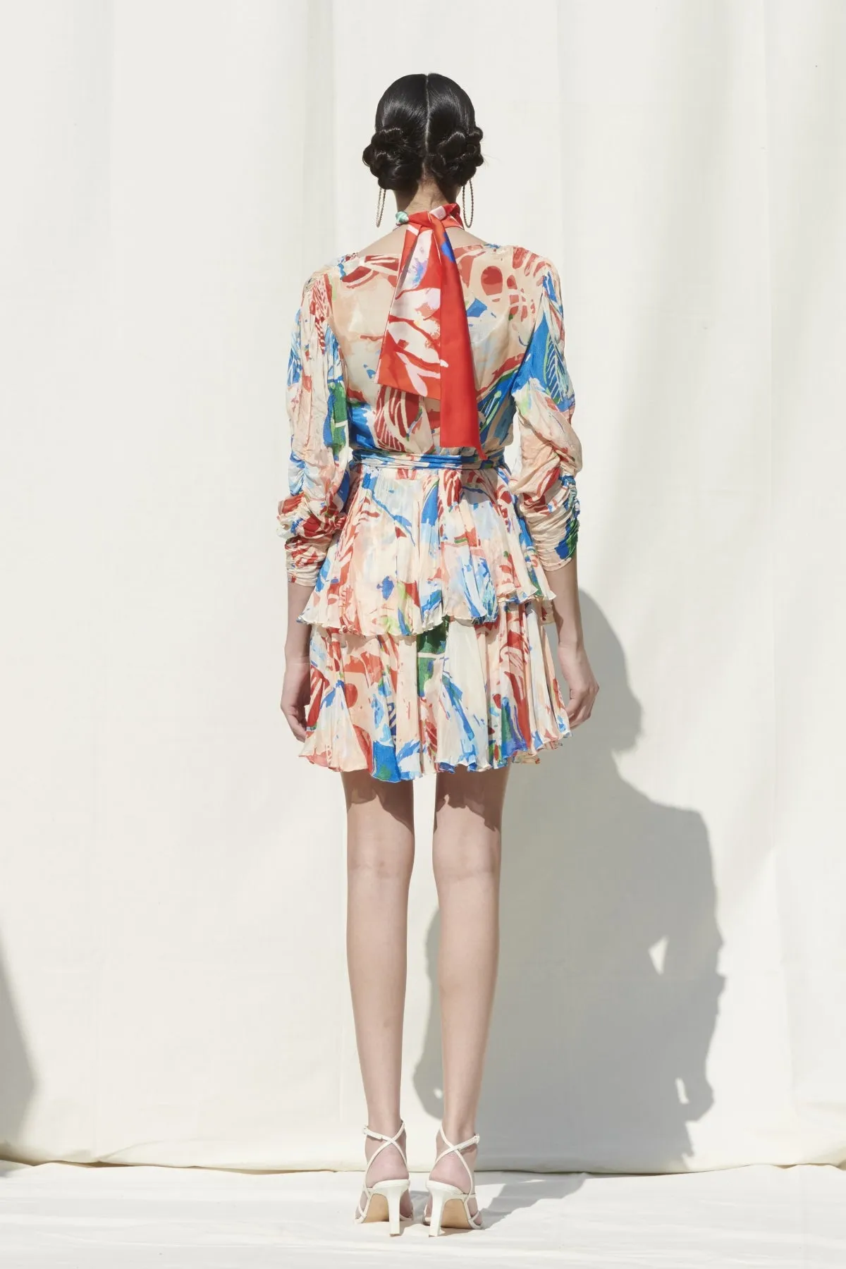 Printed Tiered Dress