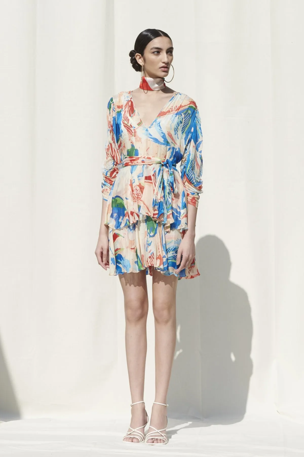 Printed Tiered Dress