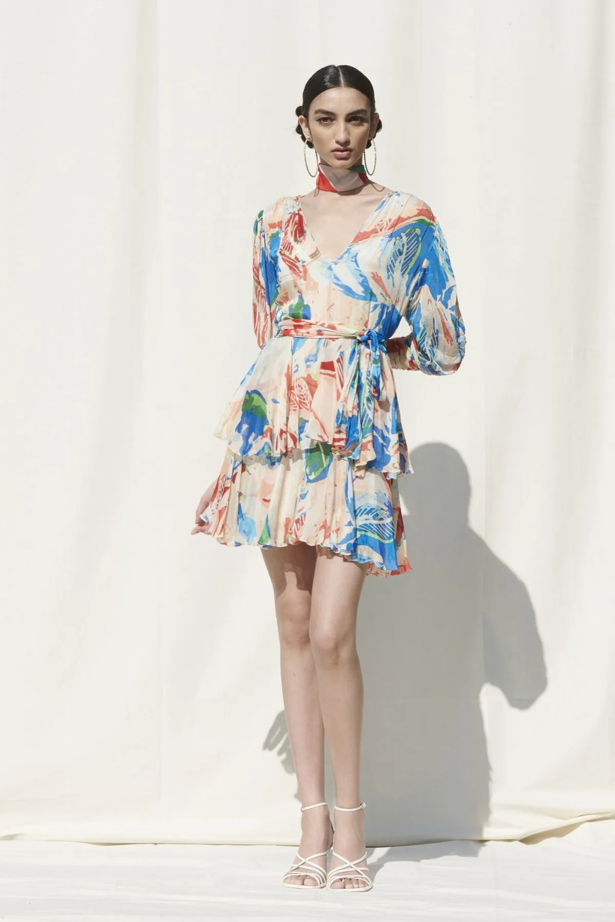 Printed Tiered Dress