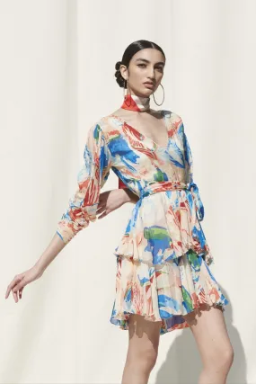 Printed Tiered Dress