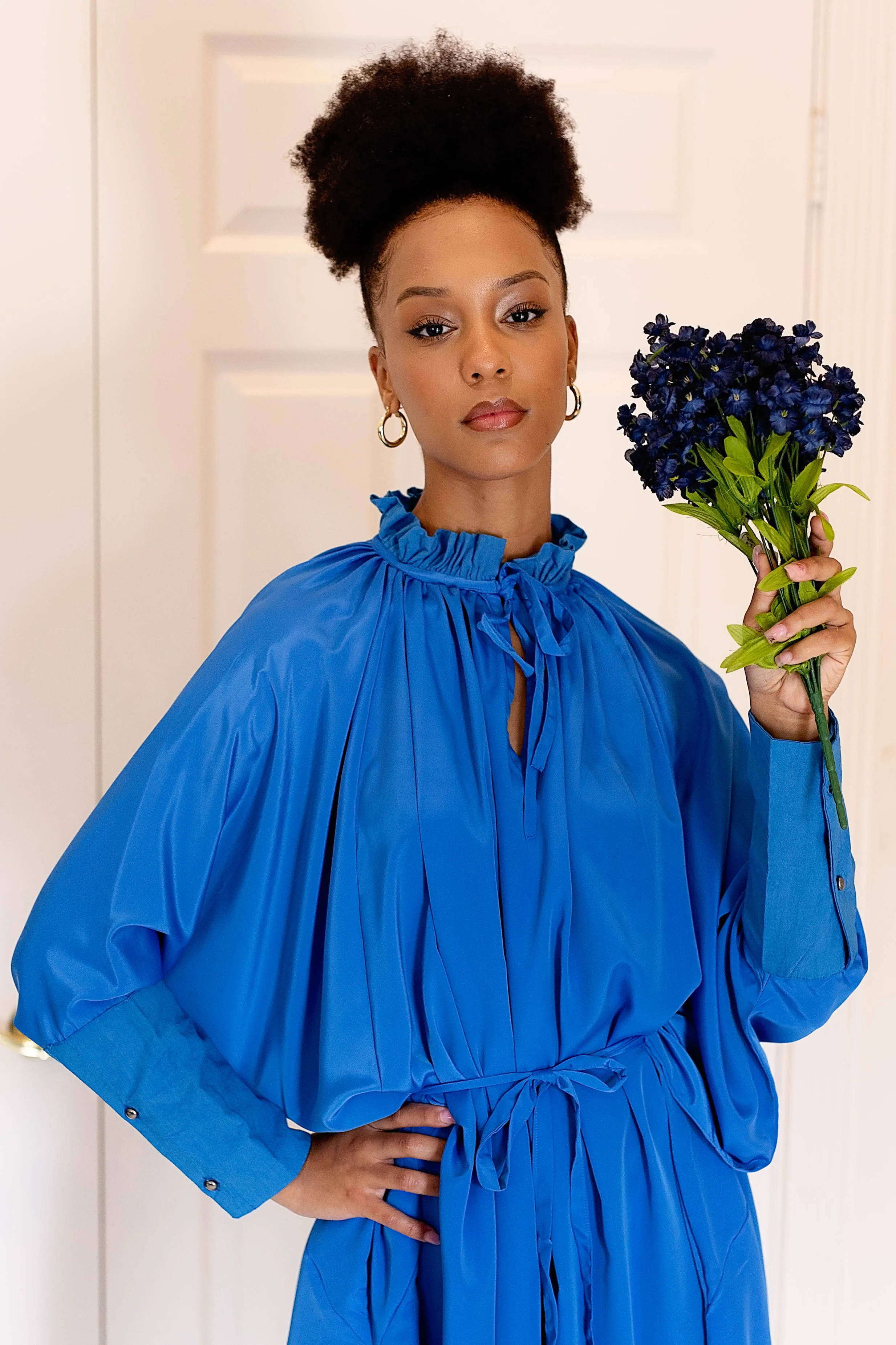 Sache Dress - Classic Blue Crepe
