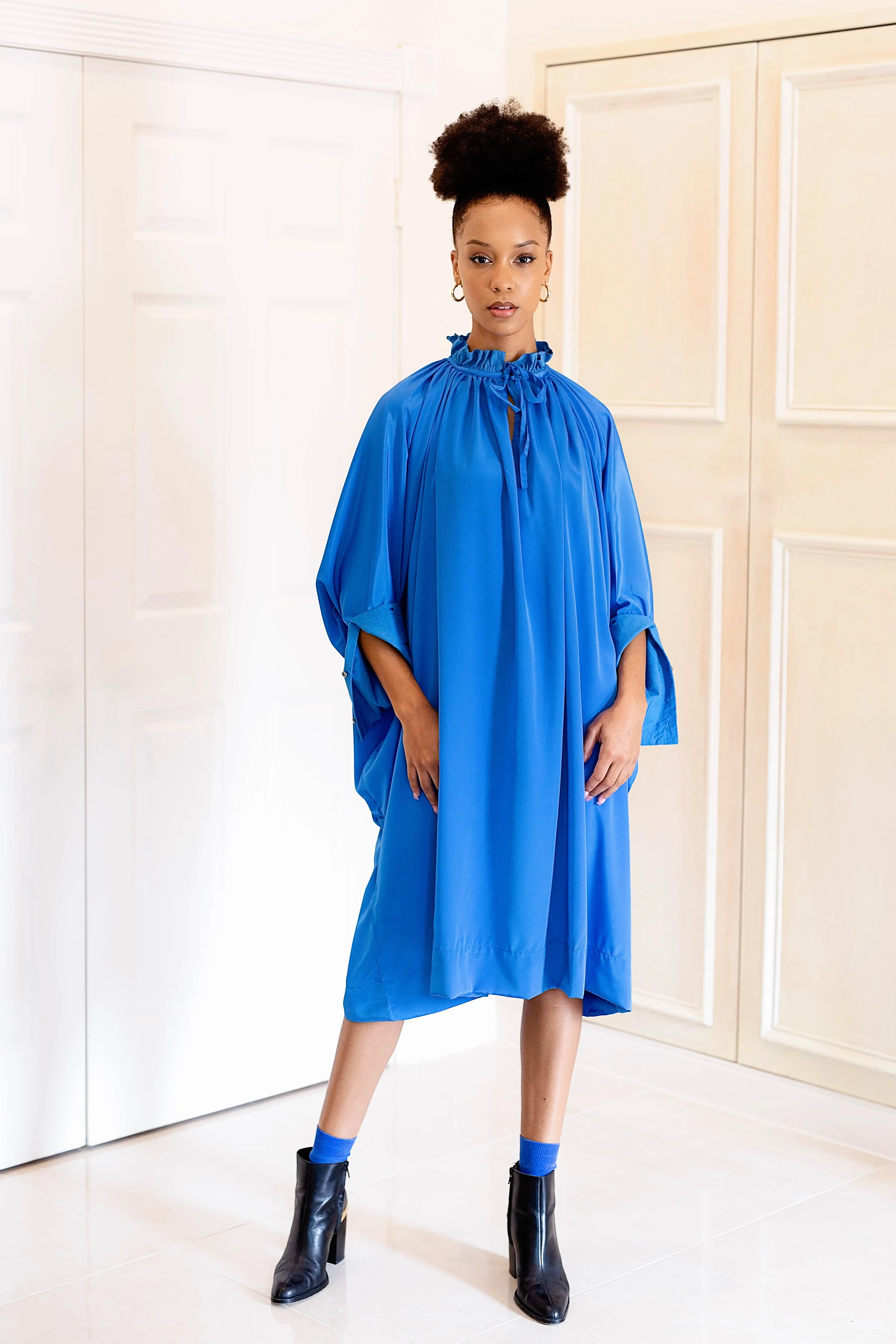Sache Dress - Classic Blue Crepe