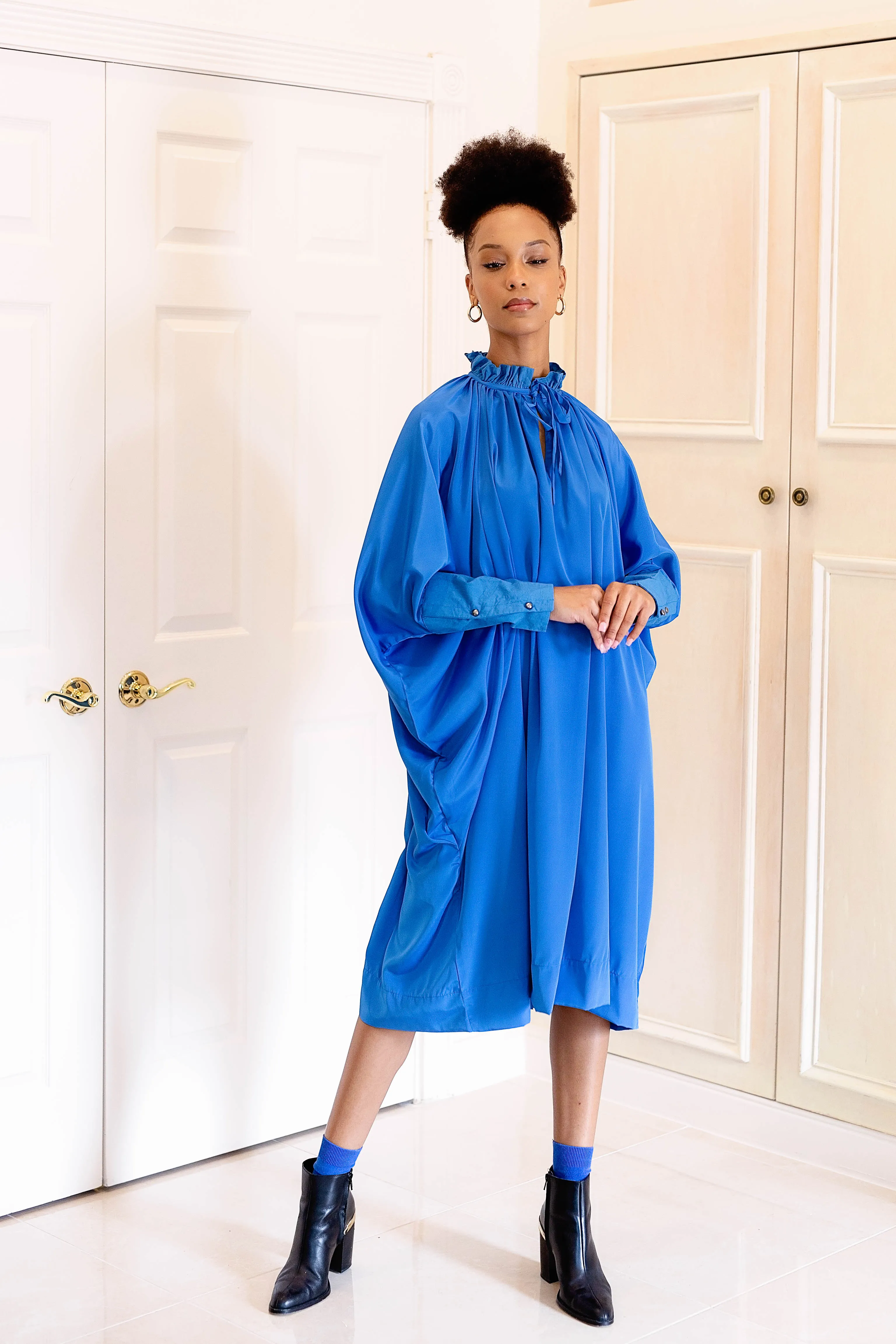 Sache Dress - Classic Blue Crepe