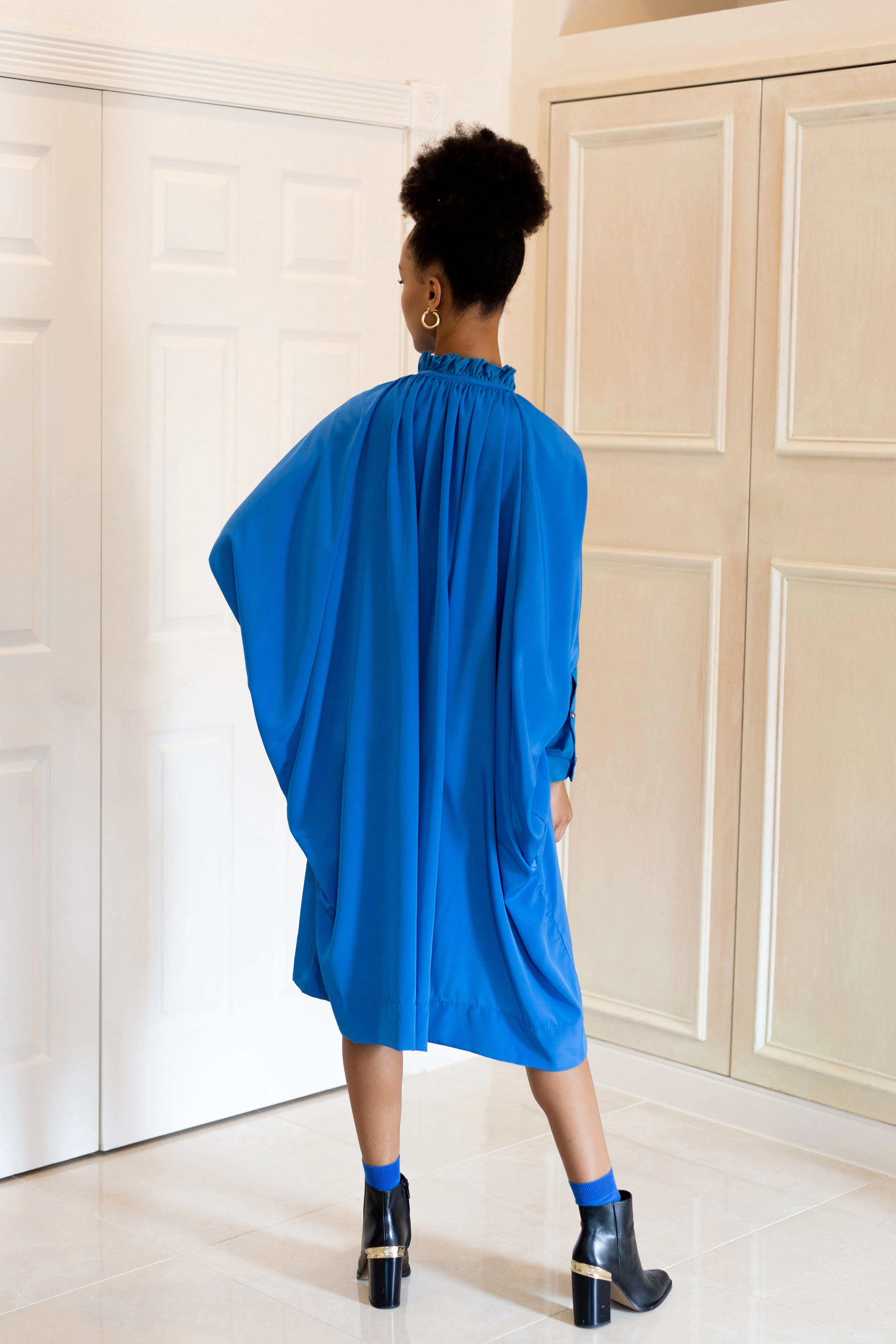 Sache Dress - Classic Blue Crepe
