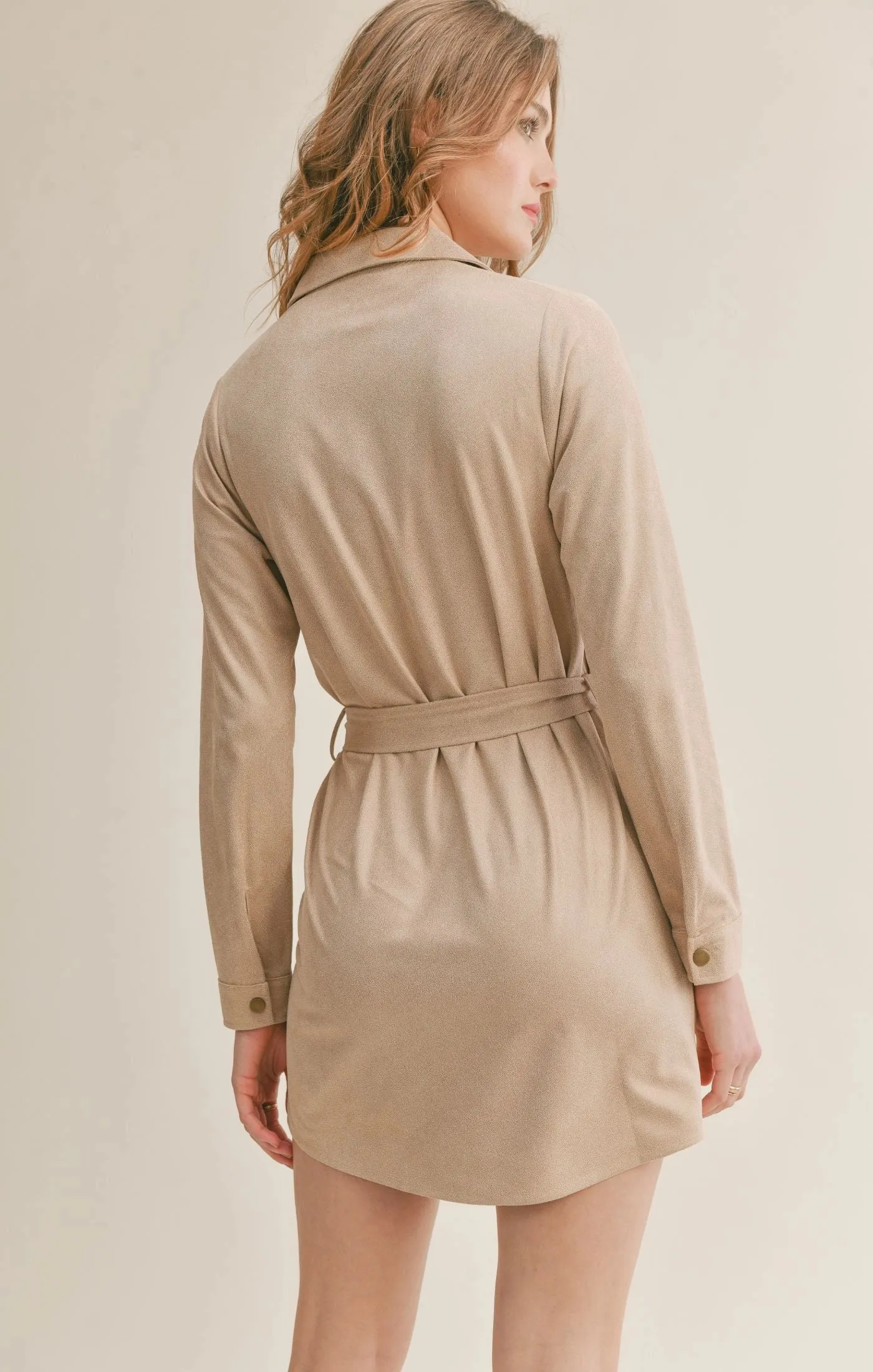 Sadie & Sage Girls Picnic Suede Dress