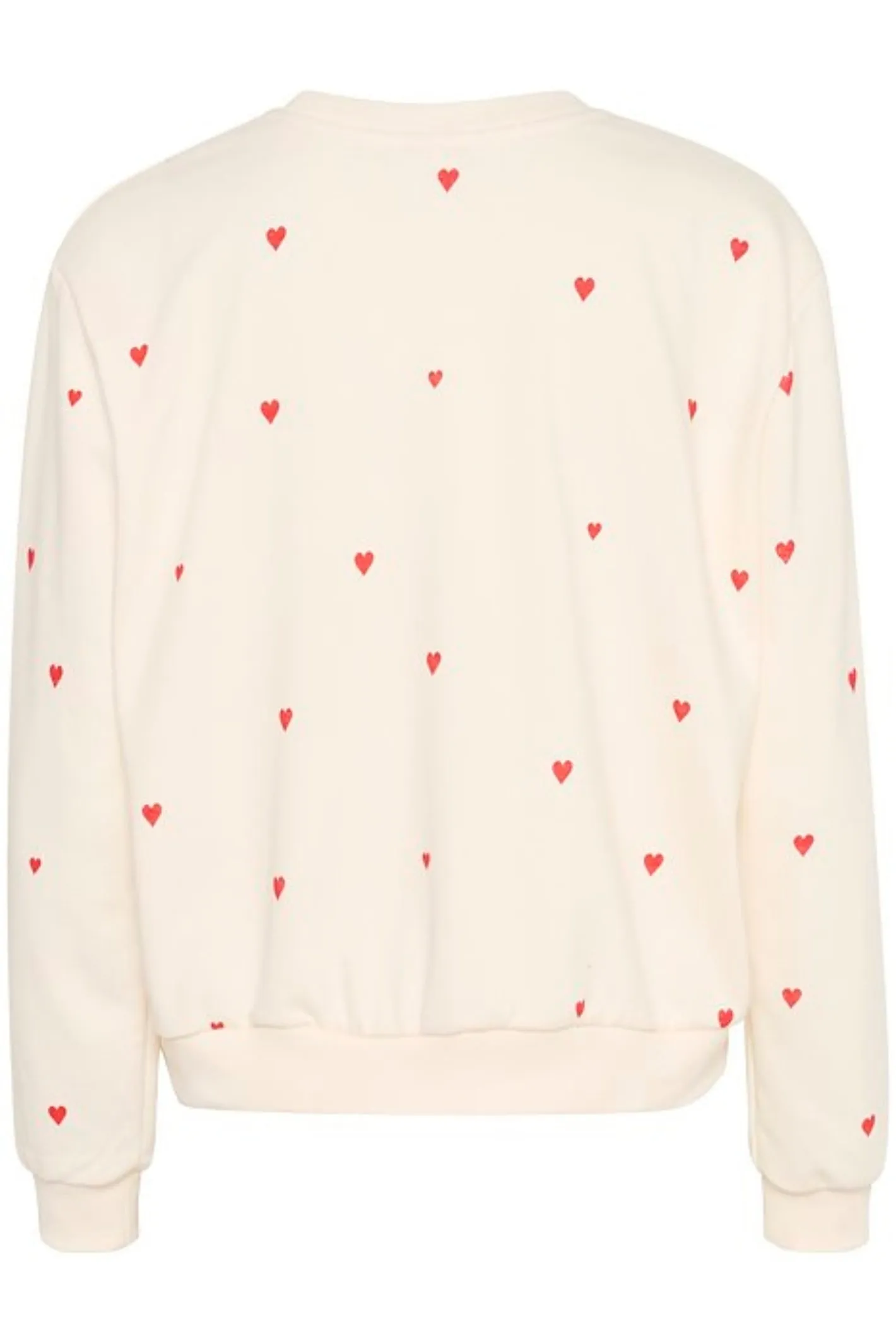 Saint Tropez 30513176 DagnaSZ Cream Jumper with Red Hearts