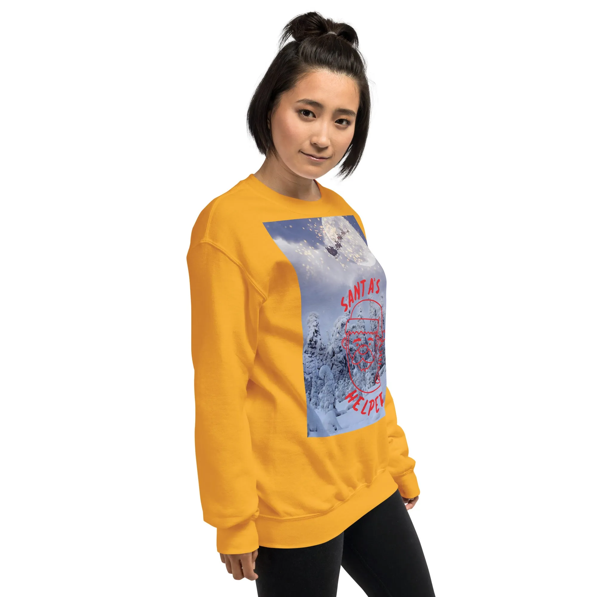 Santa's Little Helper Christmas Sweatshirt (Glamourange Christmas Sweatshirt Womens)