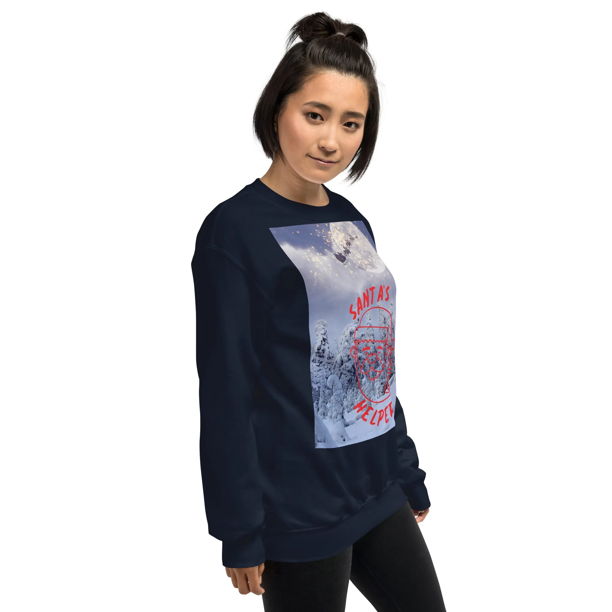 Santa's Little Helper Christmas Sweatshirt (Glamourange Christmas Sweatshirt Womens)