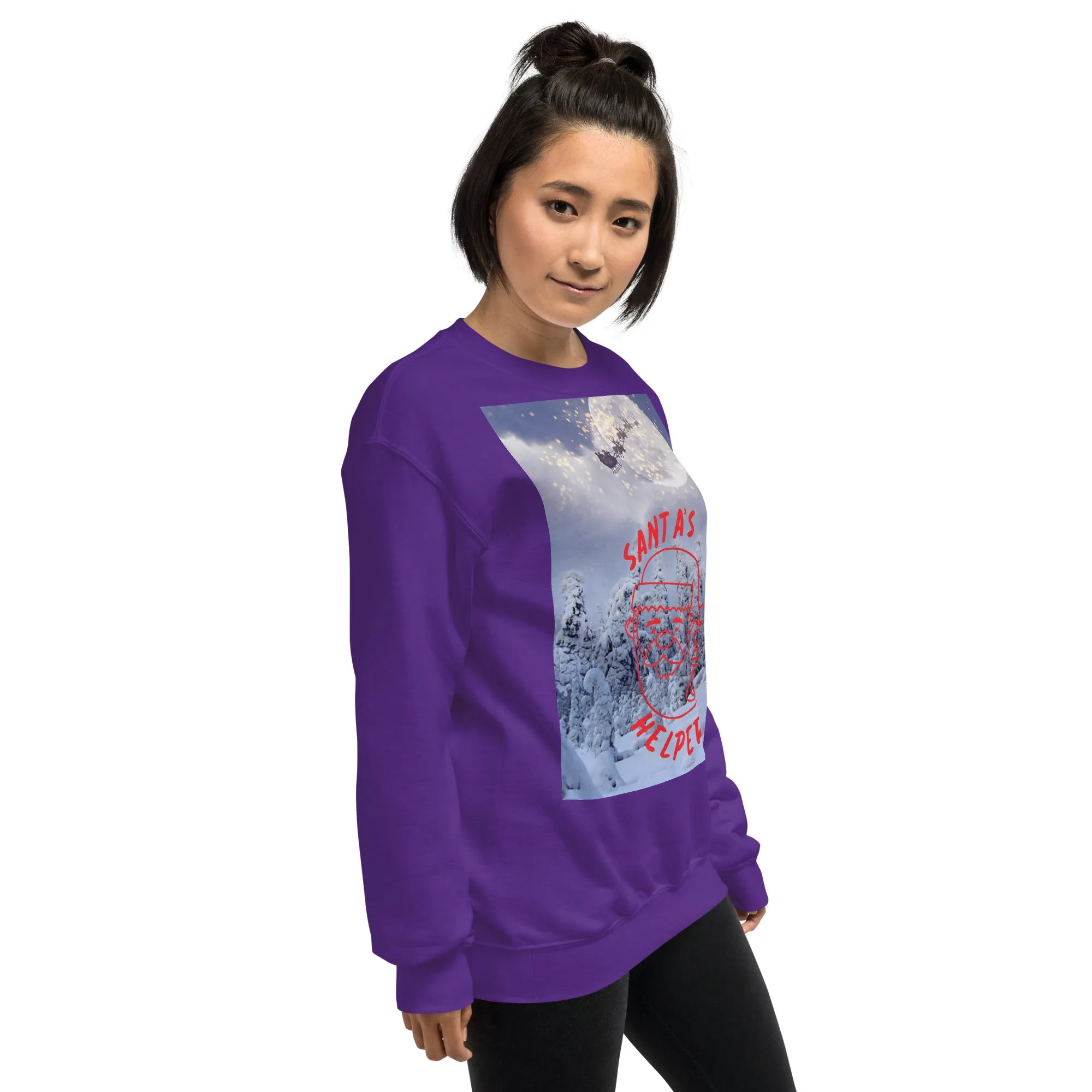Santa's Little Helper Christmas Sweatshirt (Glamourange Christmas Sweatshirt Womens)