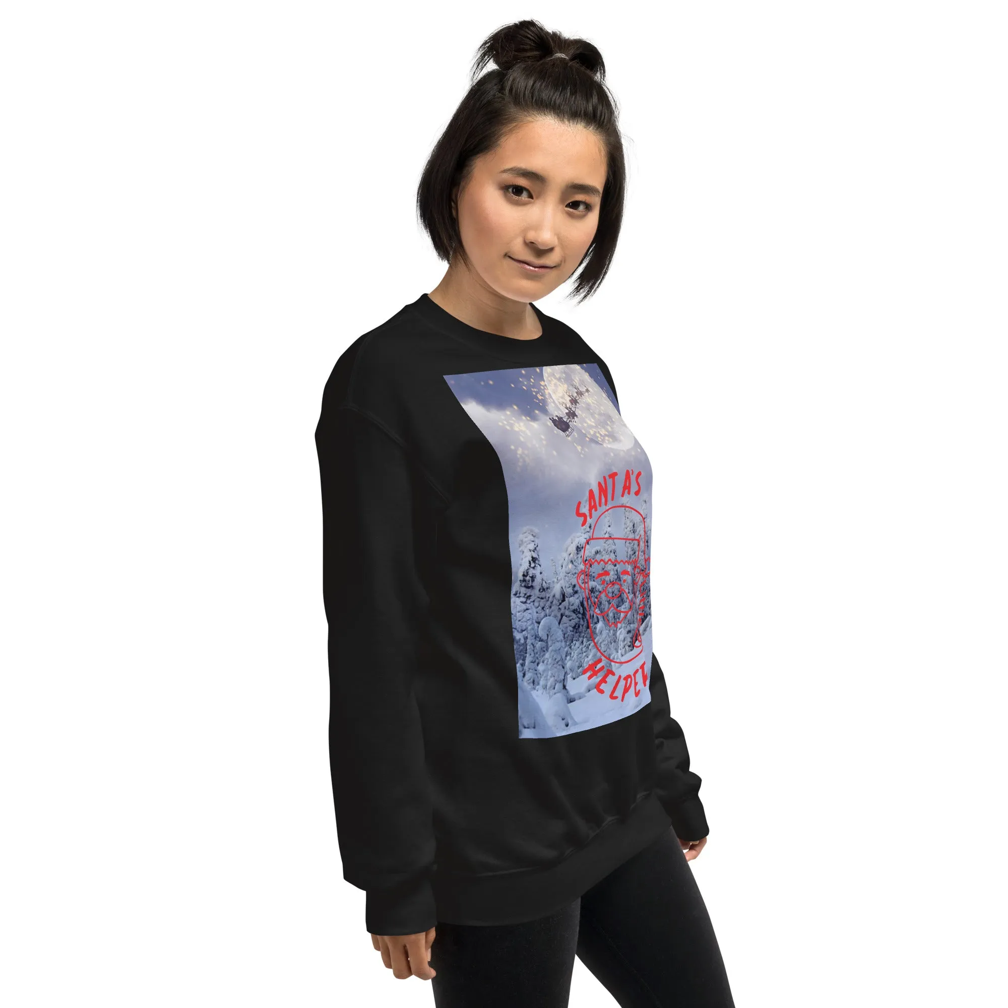 Santa's Little Helper Christmas Sweatshirt (Glamourange Christmas Sweatshirt Womens)