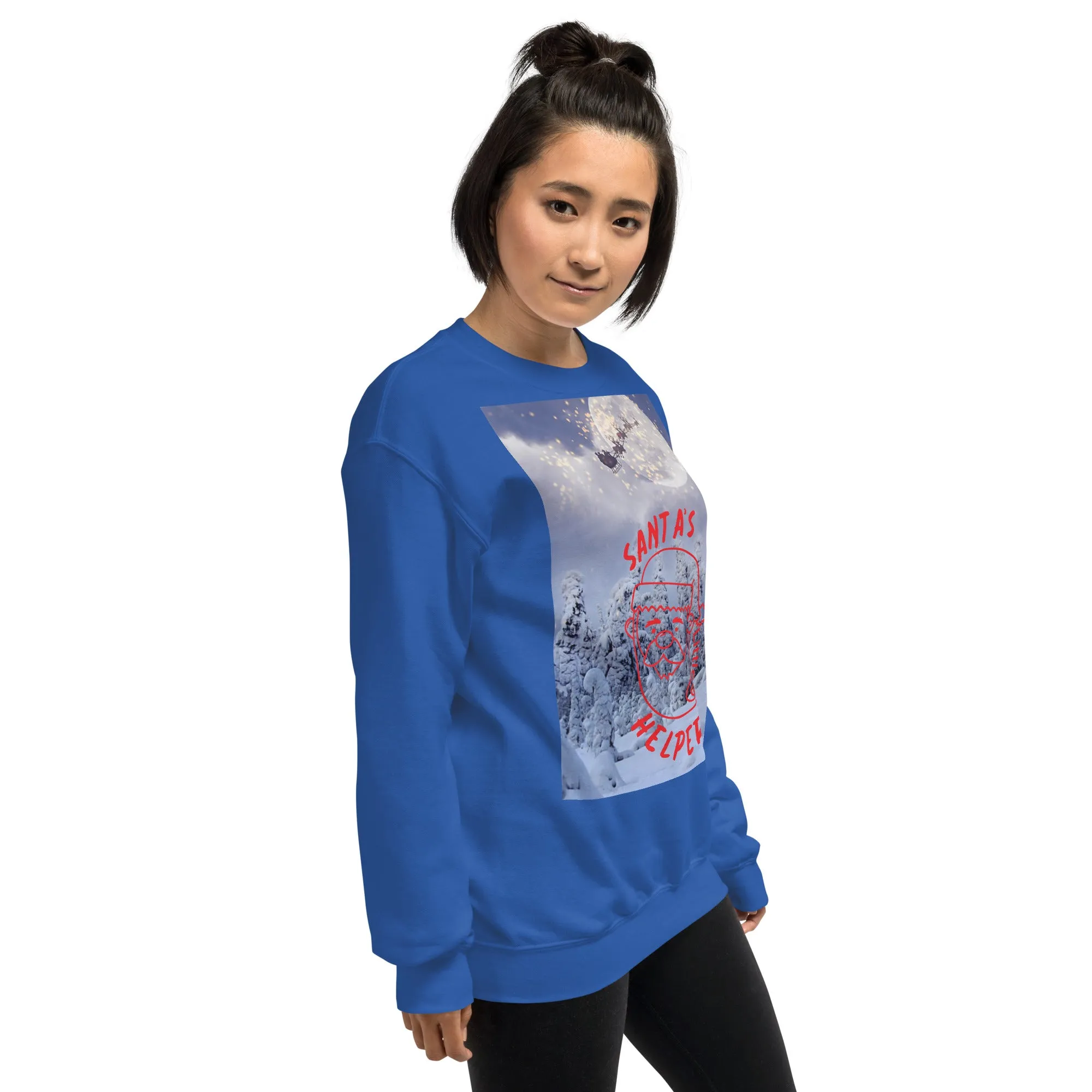 Santa's Little Helper Christmas Sweatshirt (Glamourange Christmas Sweatshirt Womens)