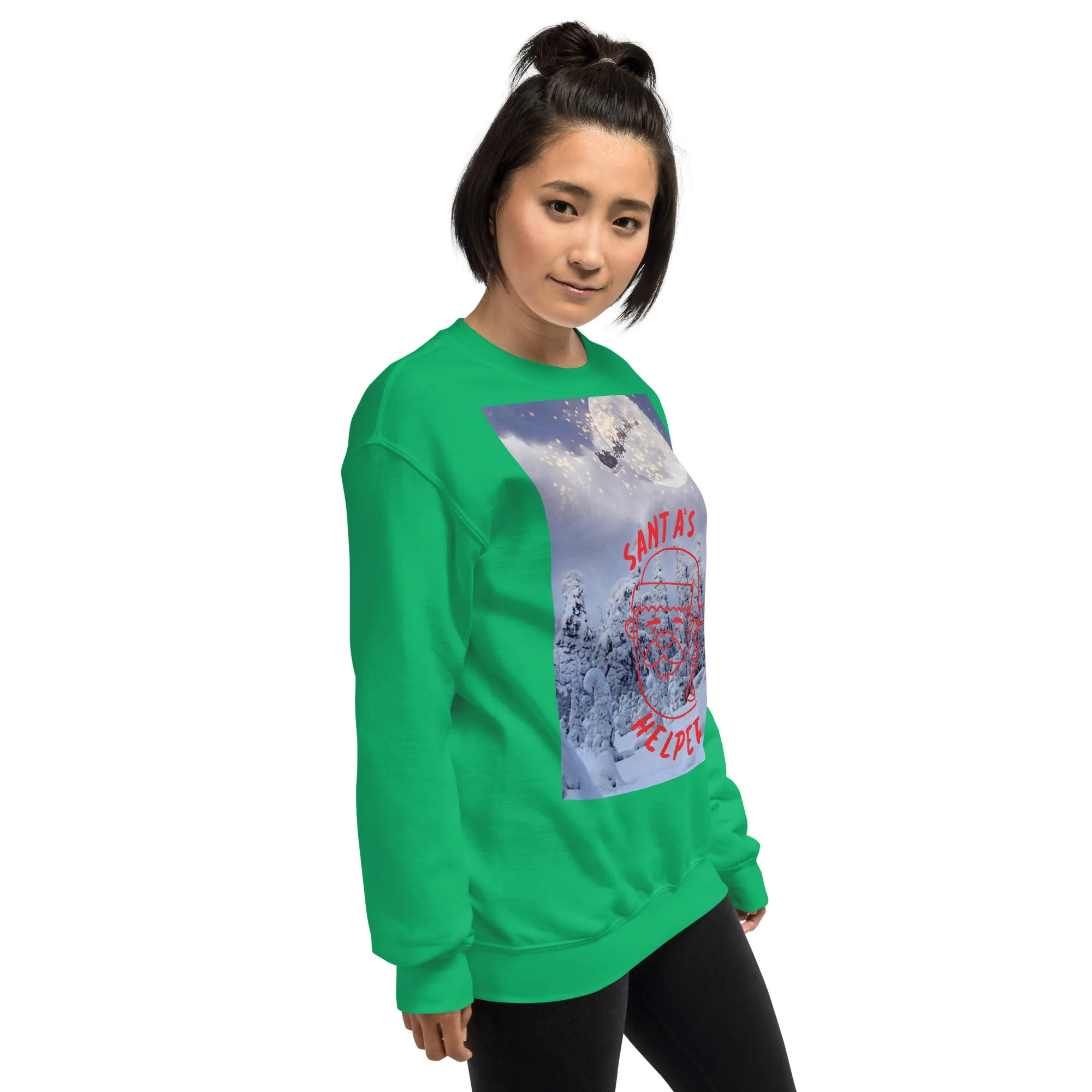 Santa's Little Helper Christmas Sweatshirt (Glamourange Christmas Sweatshirt Womens)
