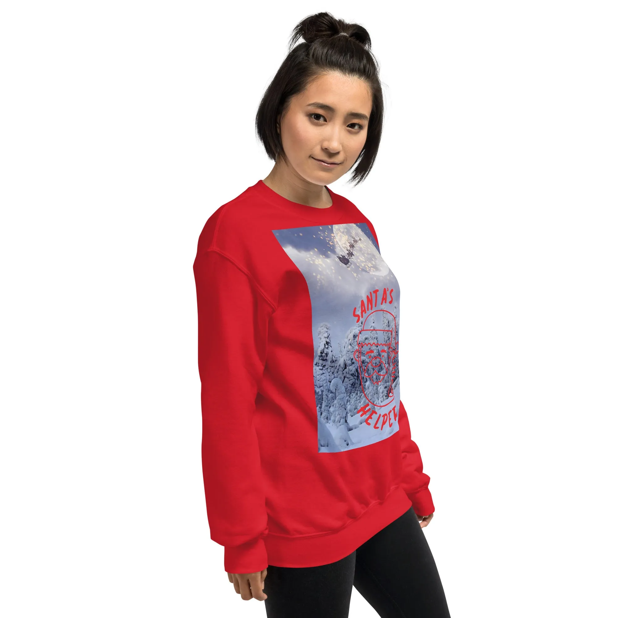 Santa's Little Helper Christmas Sweatshirt (Glamourange Christmas Sweatshirt Womens)