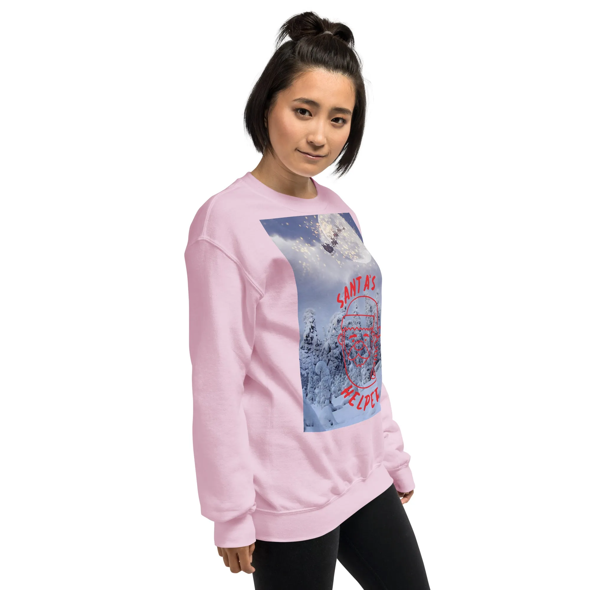 Santa's Little Helper Christmas Sweatshirt (Glamourange Christmas Sweatshirt Womens)