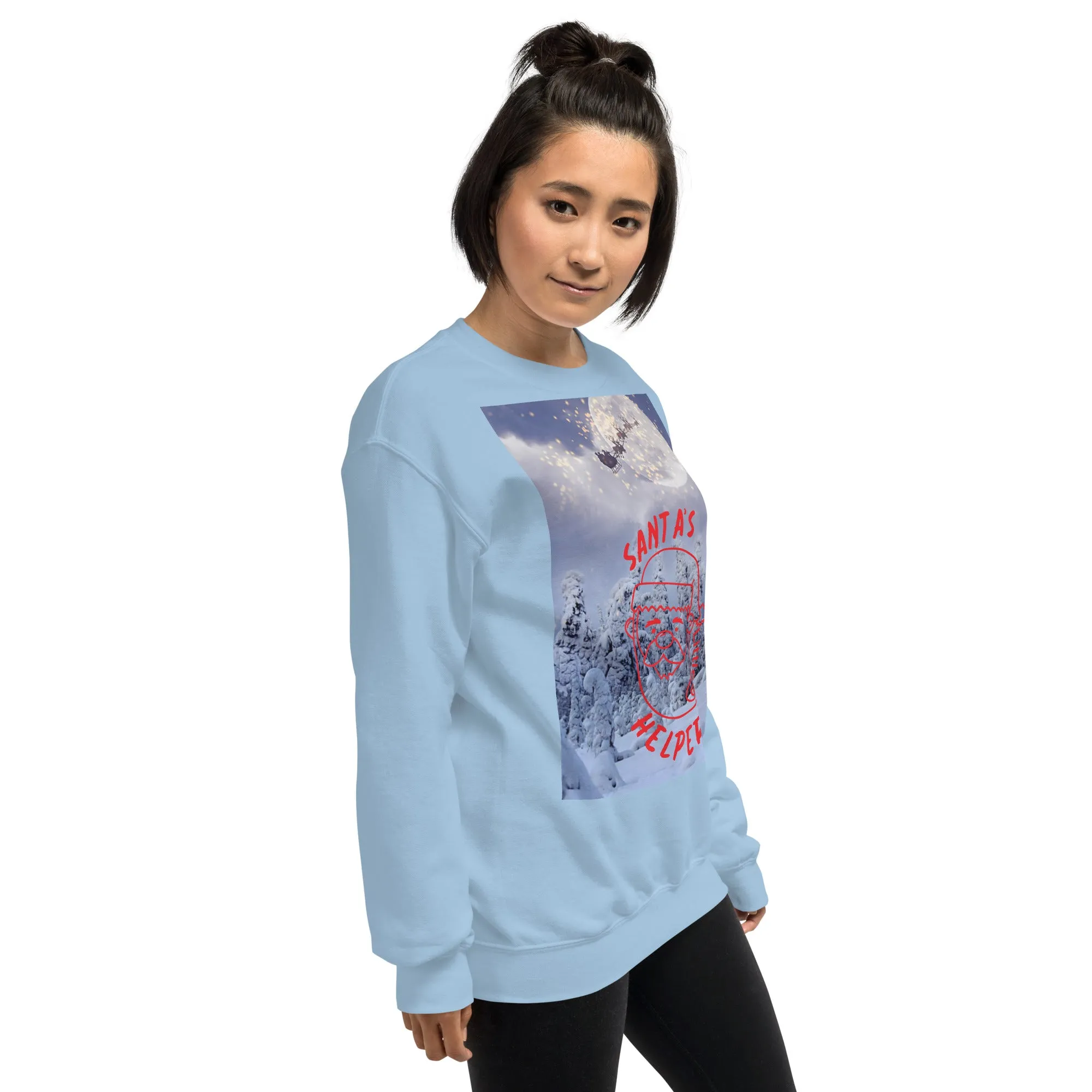 Santa's Little Helper Christmas Sweatshirt (Glamourange Christmas Sweatshirt Womens)