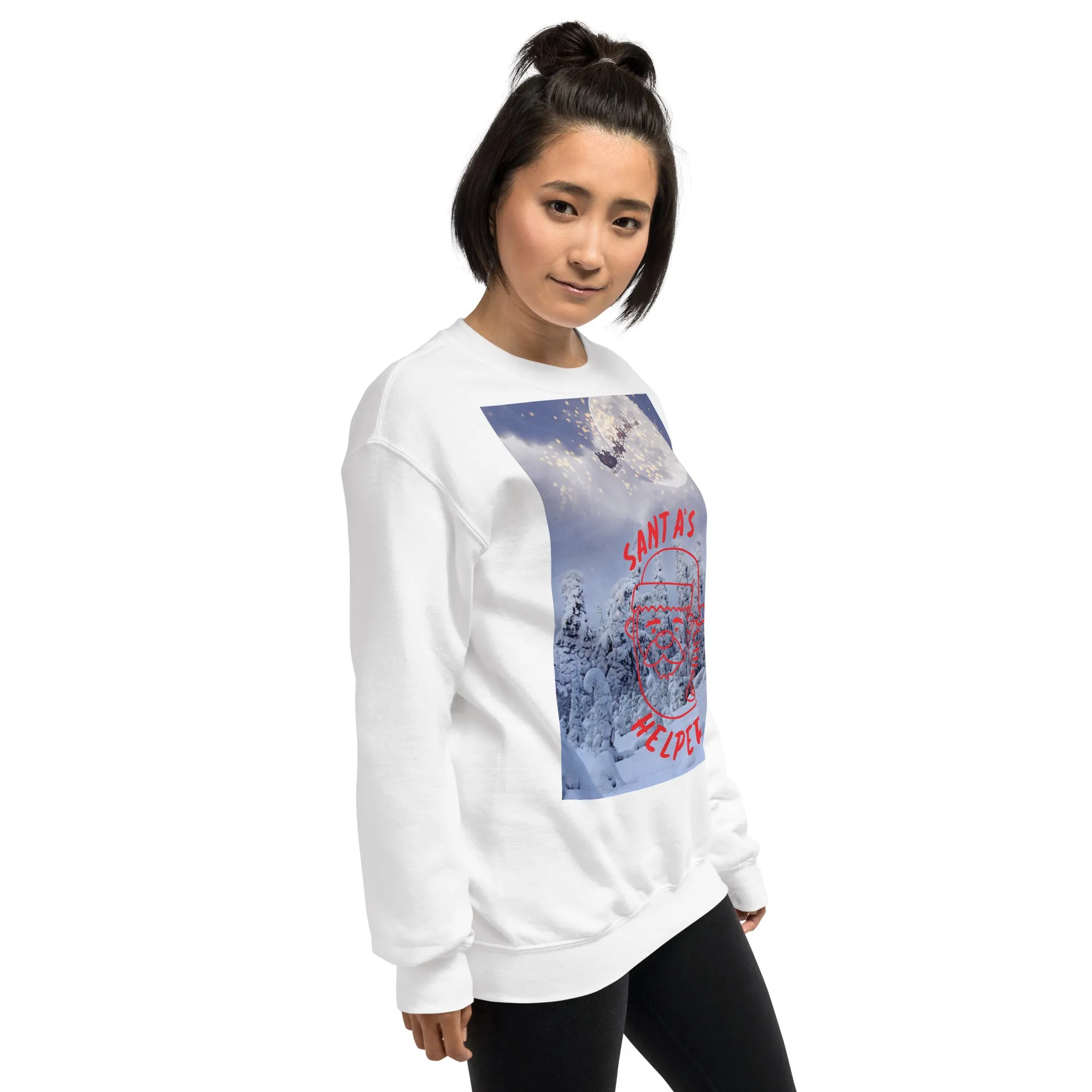 Santa's Little Helper Christmas Sweatshirt (Glamourange Christmas Sweatshirt Womens)