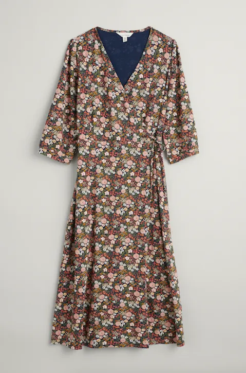 Seasalt Sowena Dress - Companion Border Terracotta