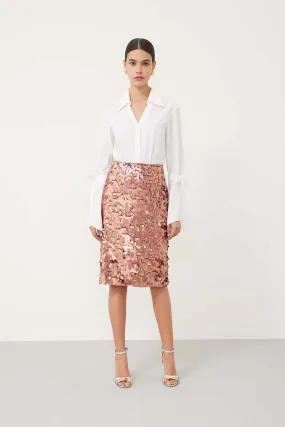Sequin Knee Length Skirt Standard Color