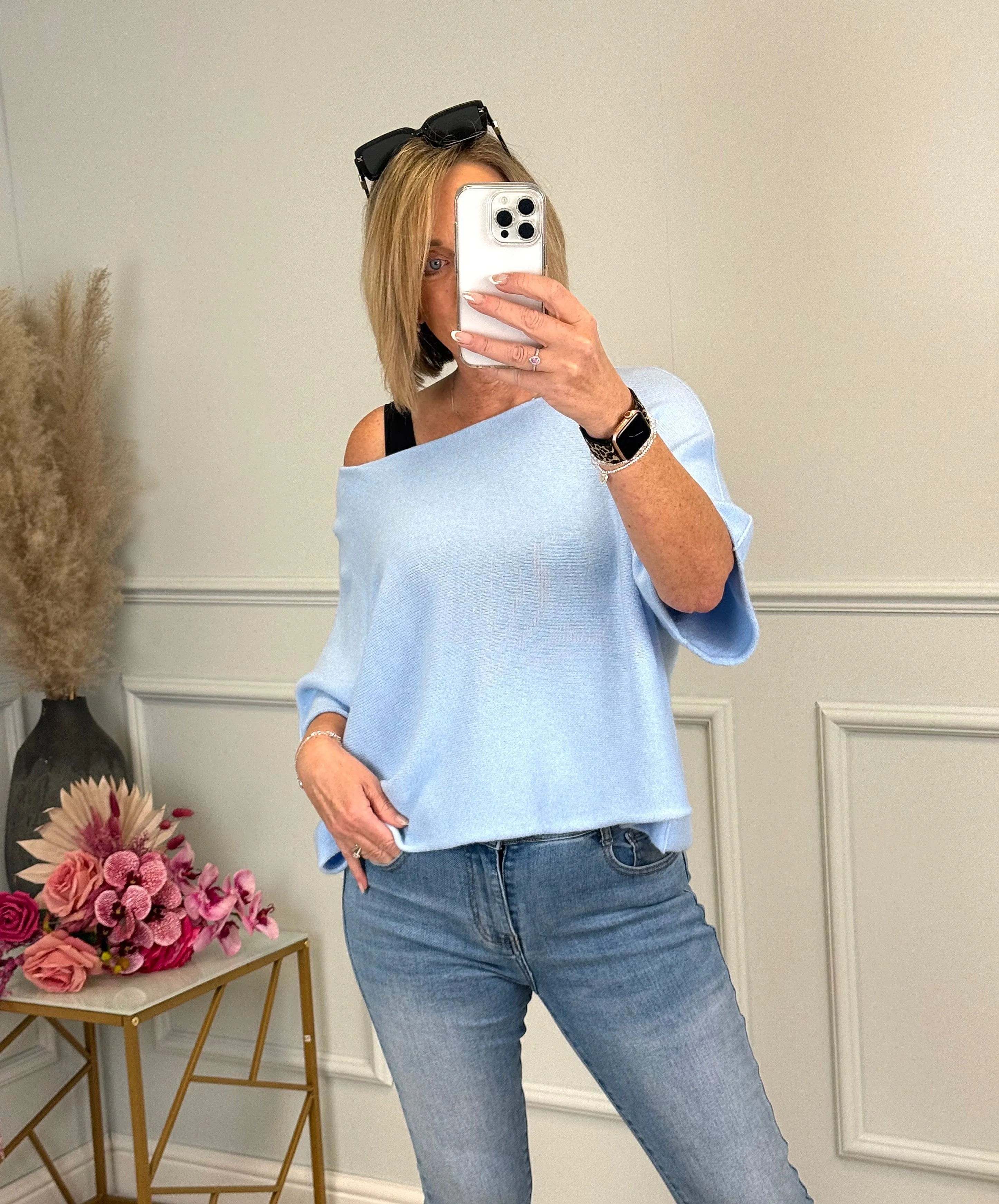 Serelai Wide-Sleeve Jumper 8-18 Blue