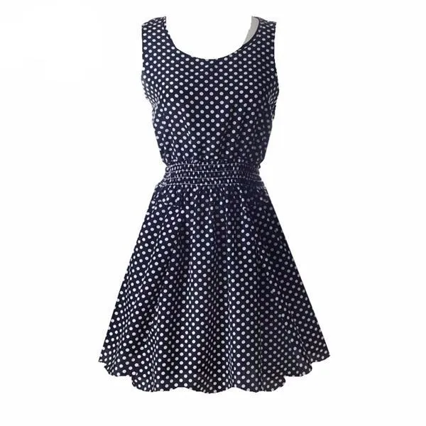 Sexy Vintage Summer Chiffon Sleeveless  Floral Tank Sundress