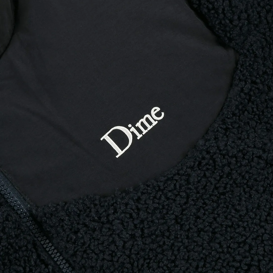 Sherpa Puffer Jacket - Navy