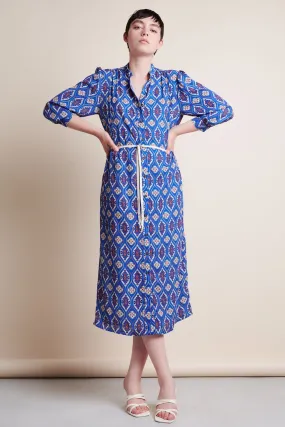 Steffi Dress Long | Blue