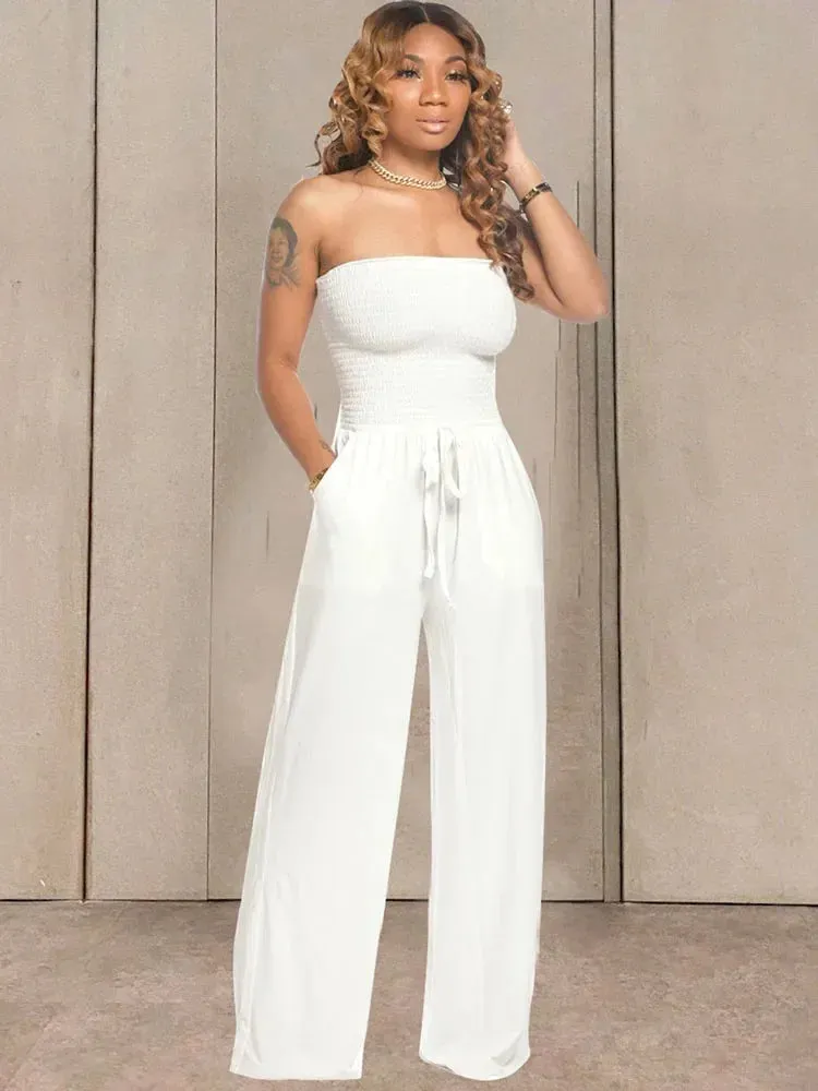 Strapless Delight Wide Leg Jumpsuit