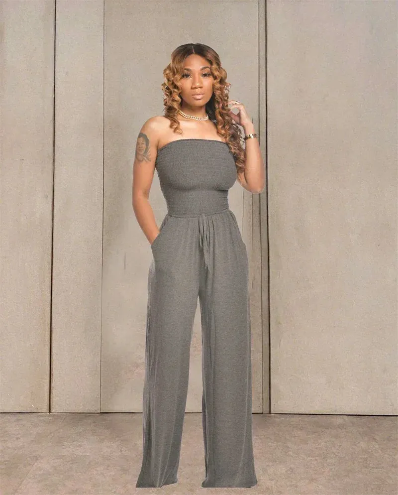Strapless Delight Wide Leg Jumpsuit