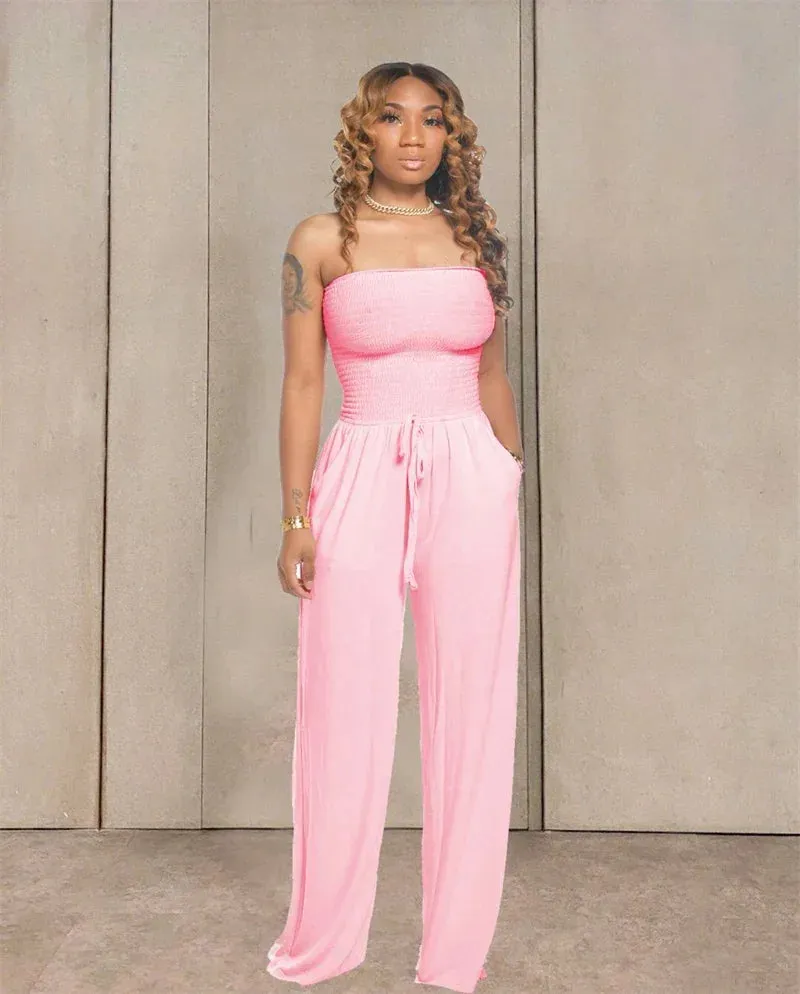 Strapless Delight Wide Leg Jumpsuit