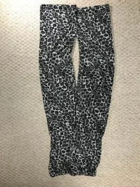 STRAPLESS JUMPSUIT BLACK/GRAY CHEETAH