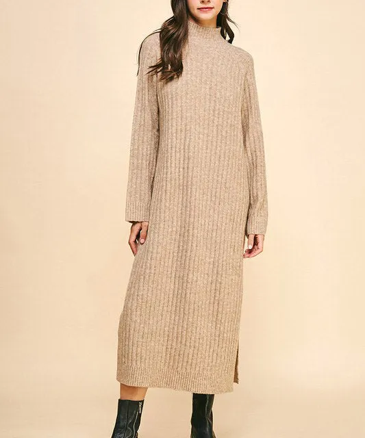 Sweater Maxi Dress - Oatmeal - FINAL SALE