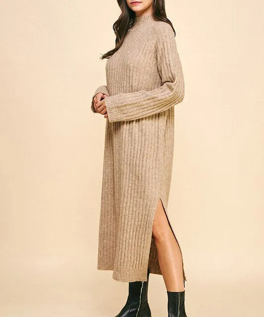 Sweater Maxi Dress - Oatmeal - FINAL SALE