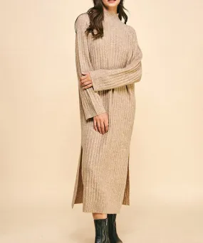 Sweater Maxi Dress - Oatmeal - FINAL SALE