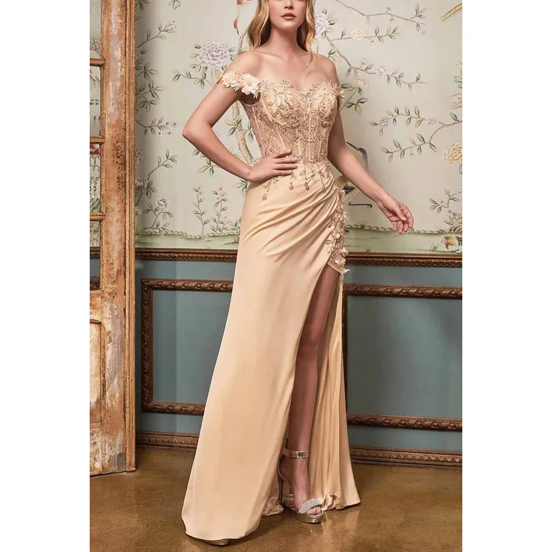 Sweetheart Spaghetti Straps Sequined Sheath Long Prom Evening Dress